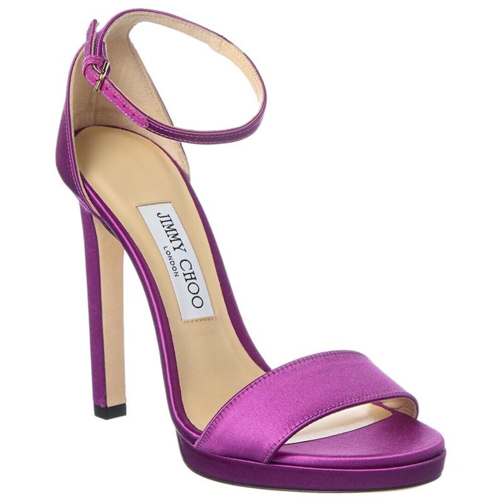 Jimmy Choo Misty 120 Satin Sandal, Pink
